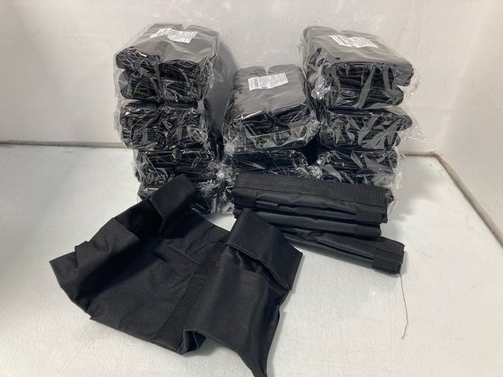 Lot 652  
            Marchington SR14 - Parcel Delivery Only 

                
12 X 4PCS WEIGHTS BAGS FOR POP UP TENTS - COMBINED ORIGINAL RRP £131.88: LOCATION...