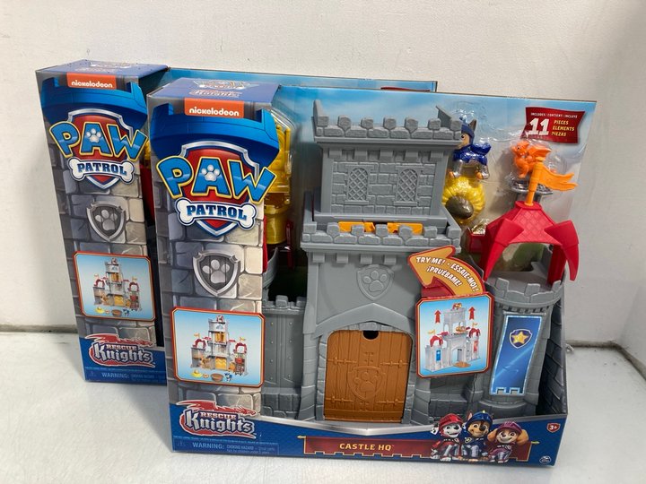 Lot 664  
            Marchington SR14 - Parcel Delivery Only 

                
2 X PAW PATROL RESCUE KNIGHTS CASTLE HQ PLAYSETS - COMBINED ORIGINAL RRP £160: LO...