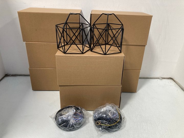 Lot 680  
            Marchington SR14 - Parcel Delivery Only 

                
9 X CHANDELIER CRYSTALS CEILING LIGHTS IN BLACK - COMBINED ORIGINAL RRP £152.91: ...