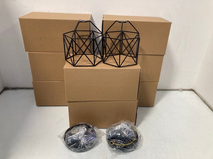 Lot 681  
            Marchington SR14 - Parcel Delivery Only 

                
9 X CHANDELIER CRYSTALS CEILING LIGHTS IN BLACK - COMBINED ORIGINAL RRP £152.91: ...