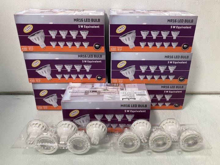 Lot 683  
            Marchington SR14 - Parcel Delivery Only 

                
8 X BOXES OF 10 BOXLOOD 5W MR16 LED SPOTLIGHTS - COMBINED ORIGINAL RRP £224: LOCA...
