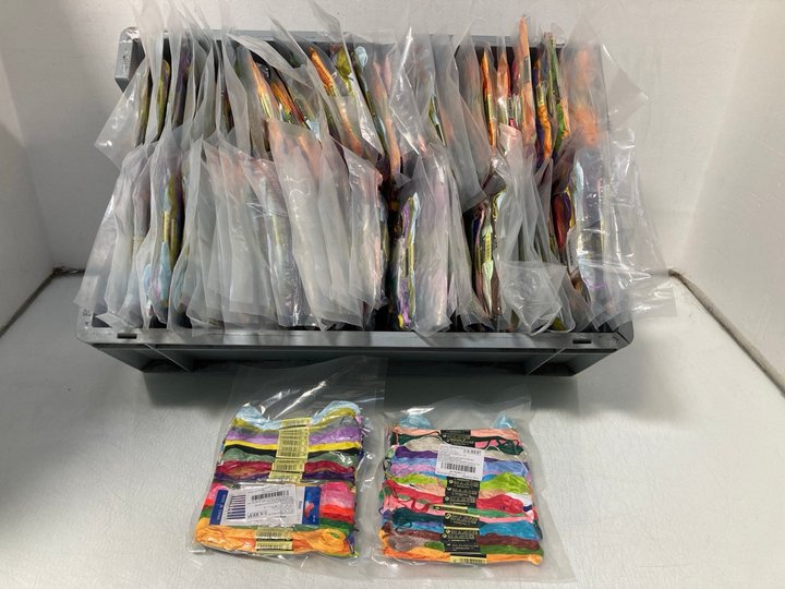 Lot 686  
            Marchington SR14 - Parcel Delivery Only 

                
QTY OF ASSORTED EMBROIDERY THREADS IN ASSORTED COLOURS: LOCATION - B9