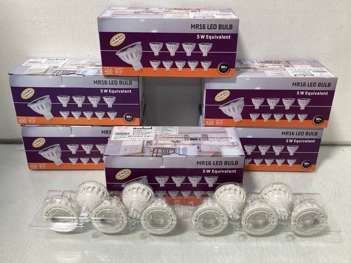 Lot 690  
            Marchington SR14 - Parcel Delivery Only 

                
7 X BOXES OF 10 BOXLOOD 5W MR16 LED SPOTLIGHTS - COMBINED ORIGINAL RRP £196: LOCA...
