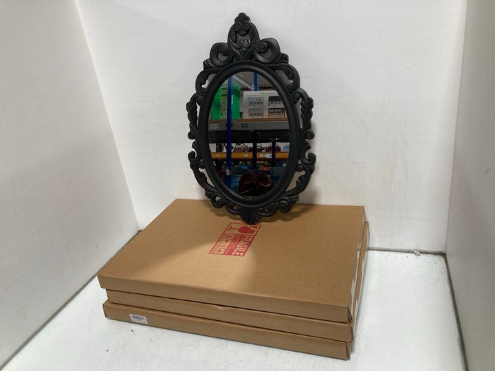 Lot 703  
            Marchington SR14 - Parcel Delivery Only 

                
4 X WALL OVAL WOOD MIRRORS: LOCATION - B8