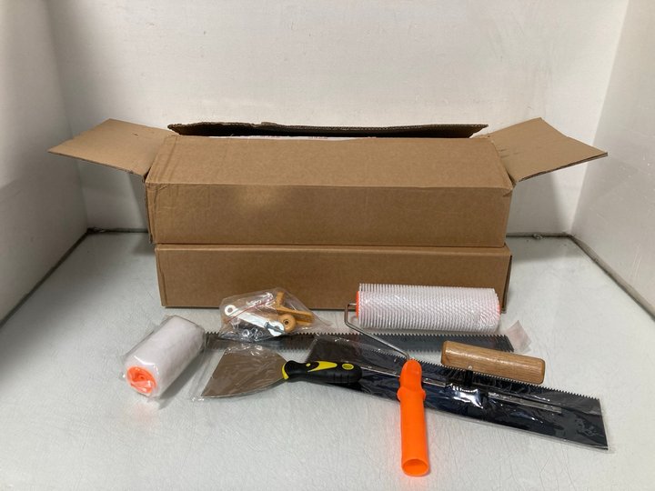 Lot 715  
            Marchington SR14 - Parcel Delivery Only 

                
2 X SELF-LEVELLING CEMENT TOOL KIT - COMBINED ORIGINAL RRP £113.98: LOCATION - B7