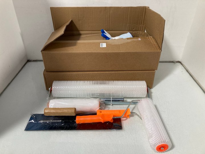 Lot 717  
            Marchington SR14 - Parcel Delivery Only 

                
2 X SELF-LEVELLING CEMENT TOOL KIT - COMBINED ORIGINAL RRP £113.98: LOCATION - B7