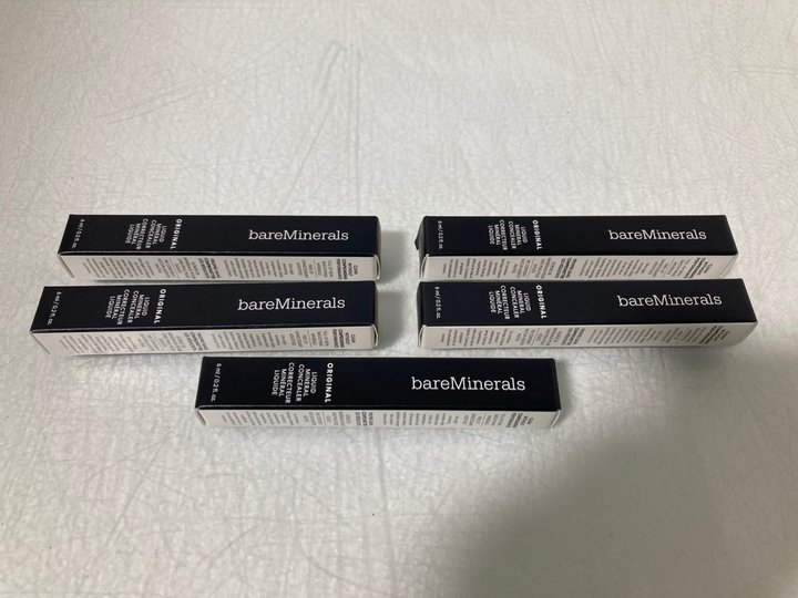 Lot 781  
            Marchington SR14 - Parcel Delivery Only 

                
5 X BARE MINERALS ORIGINAL LIQUID MINERAL CONCEALERS - SHADES: DARK 5C/DARK 5N - ...