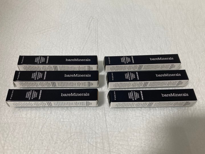 Lot 783  
            Marchington SR14 - Parcel Delivery Only 

                
6 X BARE MINERALS ORIGINAL LIQUID MINERAL CONCEALERS - SHADES: LIGHT-MED 2.5W/MED...
