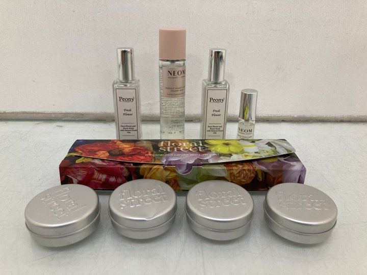 Lot 849  
            Marchington SR14 - Parcel Delivery Only 

                
QTY OF ASSORTED HOUSEHOLD SCENTED ITEMS TO INCLUDE SET OF 4 FLORAL STREET MINI SC...