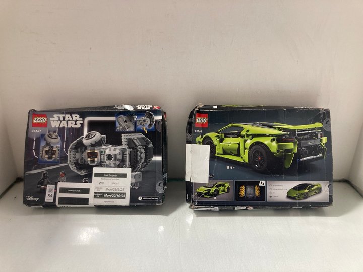 Lot 84  
            Marchington SR14 - Parcel Delivery Only 

                
LEGO STAR WARS 75347 TIE BOMBER SET TO INCLUDE LEGO 42161 TECHNIC LAMBORGHINI SET...