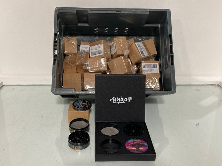 Lot 916  
            Marchington SR14 - Parcel Delivery Only 

                
QTY OF ASSORTED HERB GRINDERS: LOCATION - C4