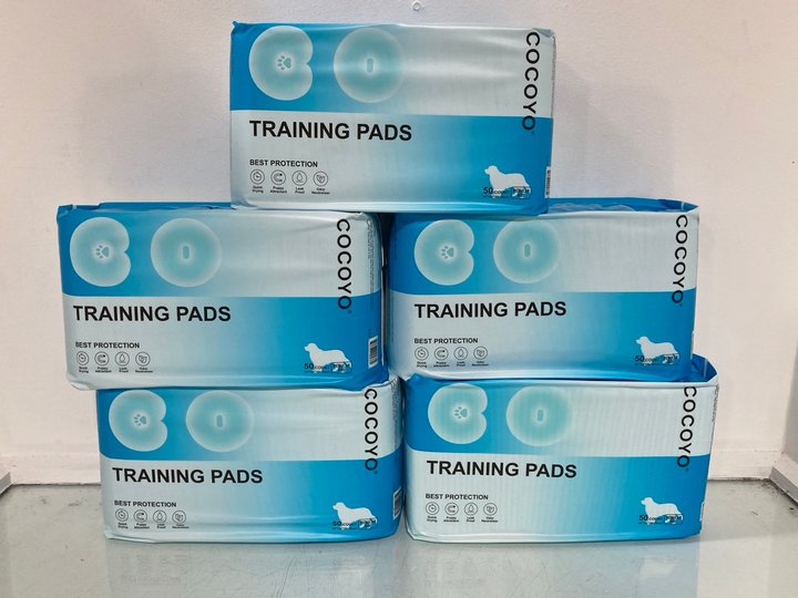 Lot 925  
            Marchington SR14 - Parcel Delivery Only 

                
5 X PACKS OF 50 COCOYO PUPPY TRAINING PADS: LOCATION - C5