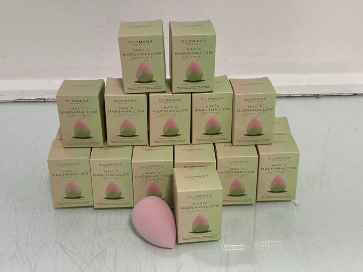 Lot 948  
            Marchington SR14 - Parcel Delivery Only 

                
QTY OF CLOMANA BEAUTY MAGIC MARSHMALLOW SPONGES FOR FOUNDATION, CONCEALER, CREAM ...