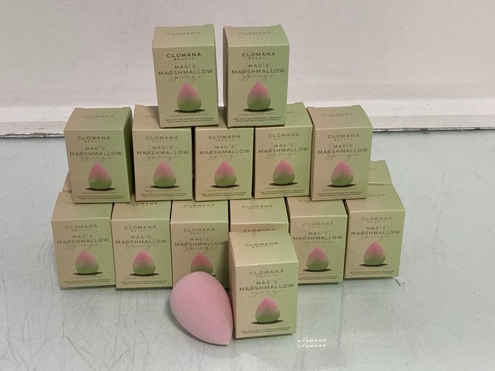 Lot 949  
            Marchington SR14 - Parcel Delivery Only 

                
QTY OF CLOMANA BEAUTY MAGIC MARSHMALLOW SPONGES FOR FOUNDATION, CONCEALER, CREAM ...