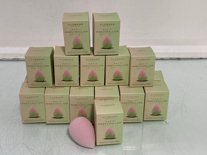 Lot 953  
            Marchington SR14 - Parcel Delivery Only 

                
QTY OF CLOMANA BEAUTY MAGIC MARSHMALLOW SPONGES FOR FOUNDATION, CONCEALER, CREAM ...
