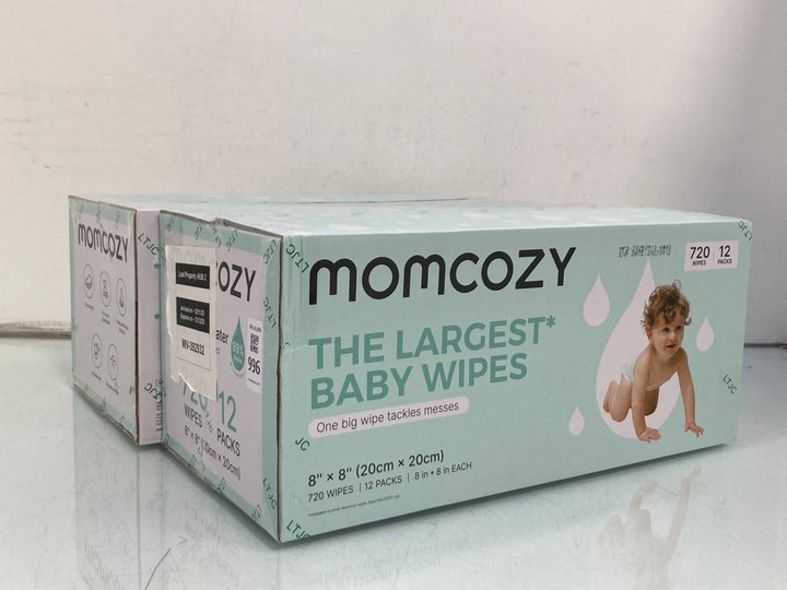Lot 996  
            Marchington SR14 - Parcel Delivery Only 

                
2 X BOXES OF 12 PACKS OF MOMCOZY WATER WIPES: LOCATION - C9