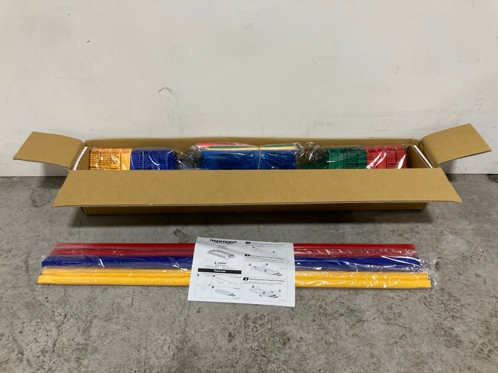 Lot 105  
            Marchington SR15 - Delivery or Collection 

                
SPROGS 16138 4 PACK DELUXE CHILDRENS STACKABLE COT IN GREEN/RED/YELLOW/BLUE - ORI...