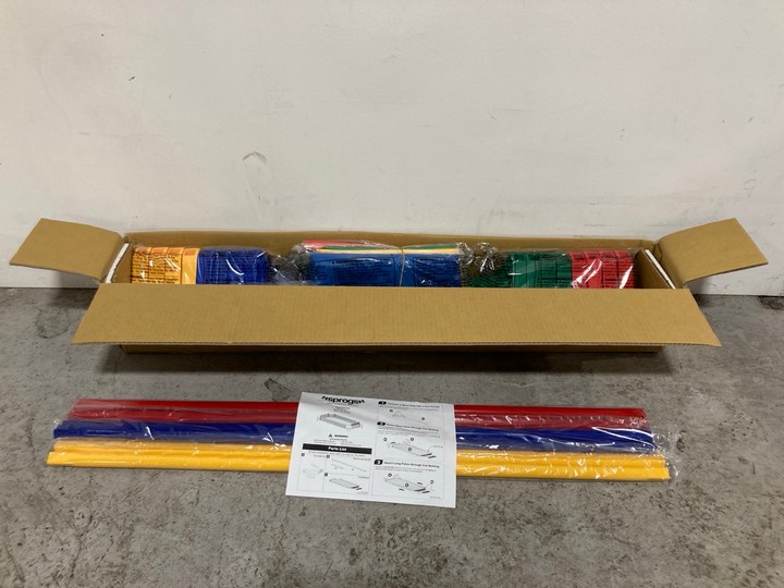 Lot 108  
            Marchington SR15 - Delivery or Collection 

                
SPROGS 16138 4 PACK DELUXE CHILDRENS STACKABLE COT IN GREEN/RED/YELLOW/BLUE - ORI...