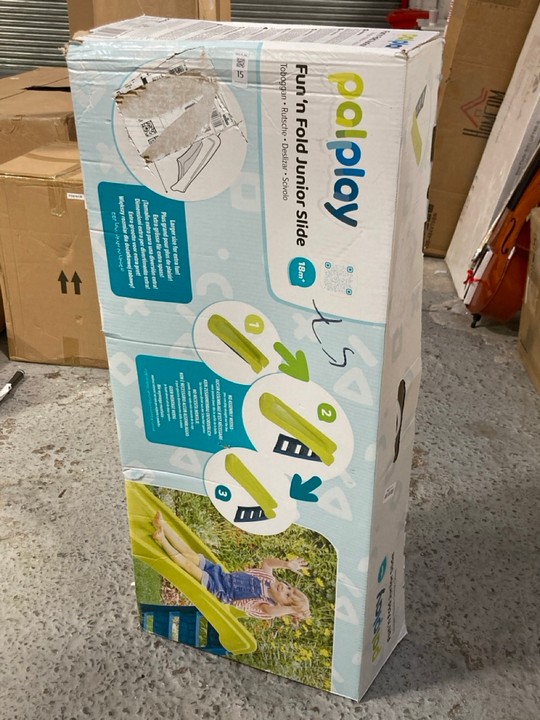 Lot 15  
            Marchington SR15 - Delivery or Collection 

                
PALPLAY FUN N FOLD JUNIOR SLIDE ORIGINAL RRP: £40: LOCATION - A1
