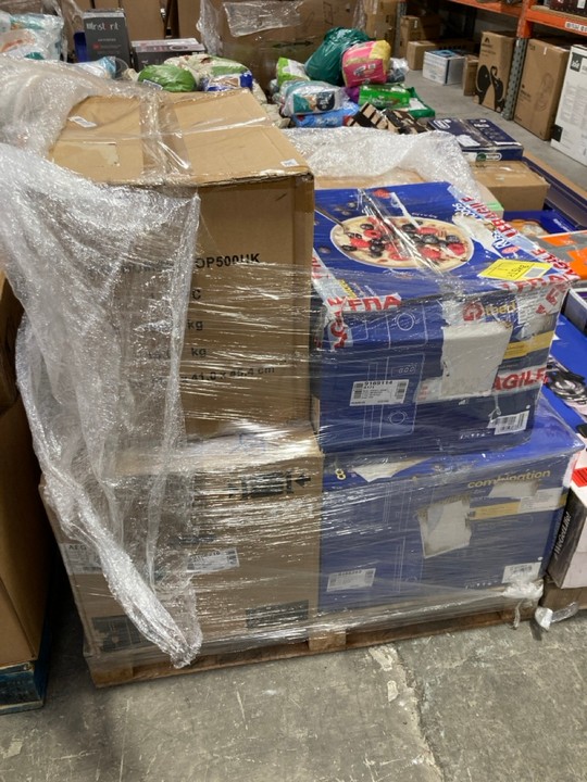 Lot 175  
            Marchington SR15 - Delivery or Collection 

                
PALLET OF ASSORTED HOUSEHOLD ITEMS TO INCLUDE RUSSELL HOBBS FLATBED 23L DIGITAL M...