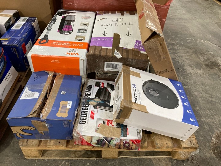 Lot 178  
            Marchington SR15 - Delivery or Collection 

                
PALLET OF ASSORTED HOUSEHOLD ITEMS TO INCLUDE VAX AIR LIFT STEERABLE PET MAX UPRI...