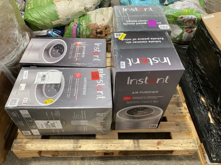 Lot 188  
            Marchington SR15 - Delivery or Collection 

                
PALLET OF 4 X INSTANT ADVANCED 3 IN 1 AIR PURIFIERS - MODEL AP300W: LOCATION - B8