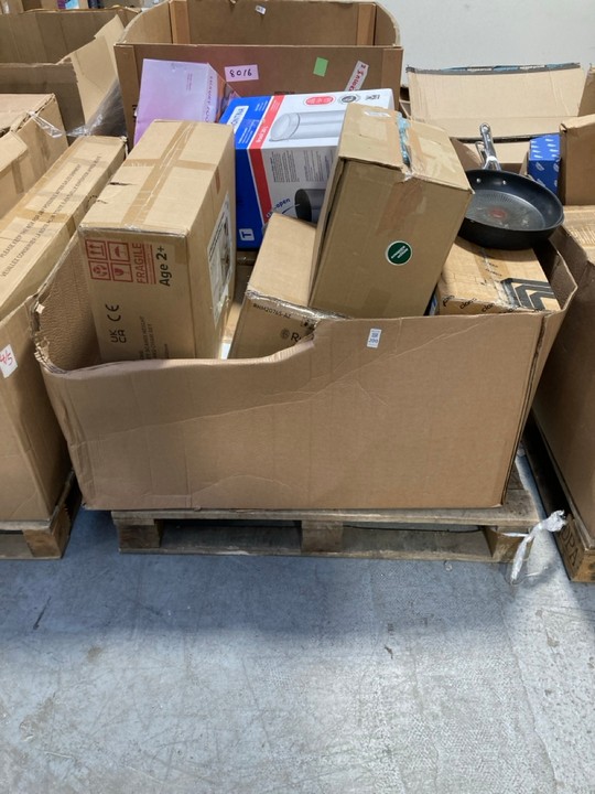 Lot 200  
            Marchington SR15 - Delivery or Collection 

                
PALLET OF ASSORTED ITEMS TO INCLUDE KIDS GREY SCANDI HEIGHT ADJUSTABLE TABLE AND ...