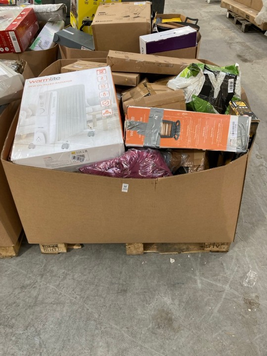 Lot 203  
            Marchington SR15 - Delivery or Collection 

                
PALLET OF ASSORTED ITEMS TO INCLUDE WARMLITE 2KW OIL FILLED RADIATOR: LOCATION - ...