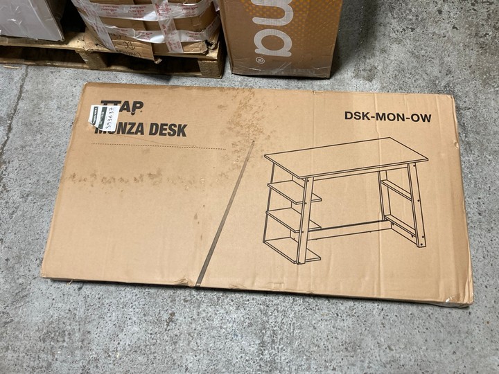 Lot 230  
            Marchington SR15 - Delivery or Collection 

                
TAP MONZA DESK IN OAK/WHITE: LOCATION - A4