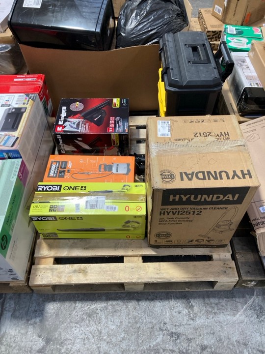 Lot 259  
            Marchington SR15 - Delivery or Collection 

                
PALLET OF ASSORTED TOOLS TO INCLUDE RYOBI ONE+ 18V CORDLESS BLOWER: LOCATION - A5...