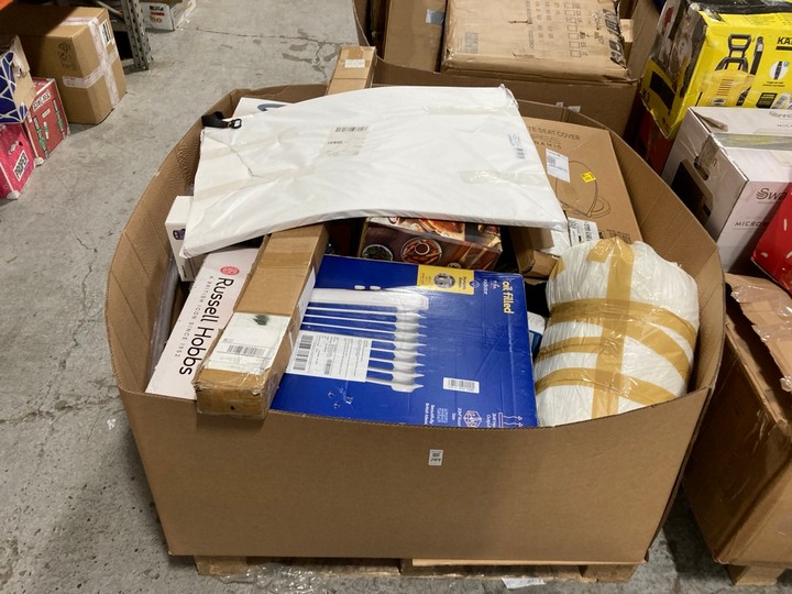 Lot 289  
            Marchington SR15 - Delivery or Collection 

                
PALLET OF ASSORTED HOUSEHOLD ITEMS TO INCLUDE RUSSELL HOBBS 9 FIN OIL FILLED RADI...