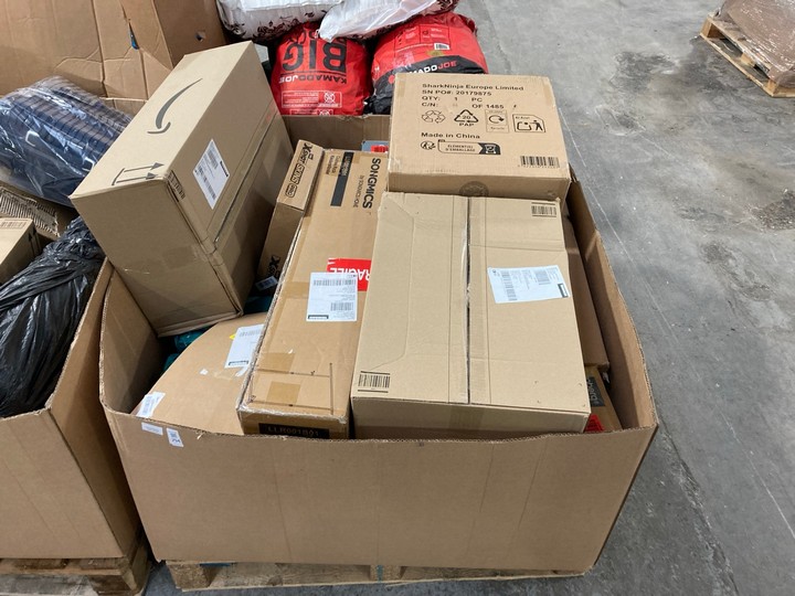 Lot 294  
            Marchington SR15 - Delivery or Collection 

                
PALLET OF ASSORTED ITEMS TO INCLUDE SONGMICS CLOTHES RACK - MODEL: LLR001B01: LOC...