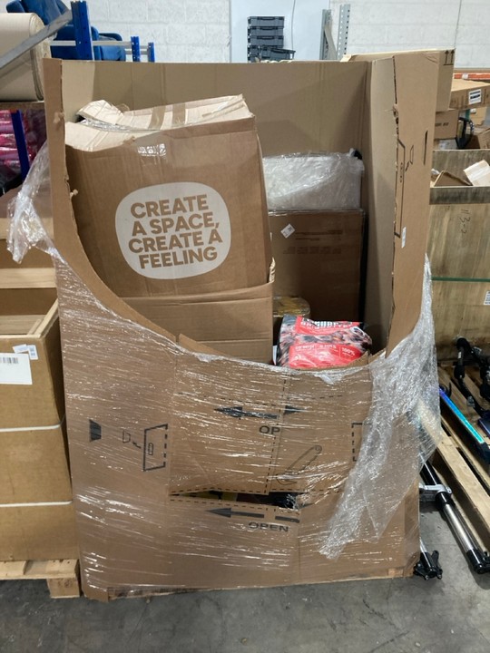 Lot 306  
            Marchington SR15 - Delivery or Collection 

                
PALLET OF ASSORTED ITEMS TO INCLUDE WEBER BBQ CHARCOAL BRIQUETTES 8KG: LOCATION -...