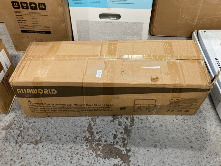 Lot 50  
            Marchington SR15 - Delivery or Collection 

                
BLINWORLD CHILDRENS TRAMPOLINE IN YELLOW/GREEN/PINK ORIGINAL RRP: £120: LOCATION ...