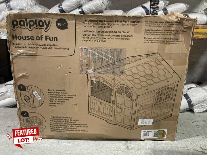 Lot 77  
            Marchington SR15 - Delivery or Collection 

                
PALPLAY HOUSE OF FUN - ORIGINAL RRP £130.00: LOCATION - B1