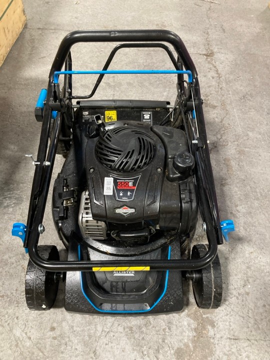 Lot 86  
            Marchington SR15 - Delivery or Collection 

                
MAC ALLISTER 300E PETROL LAWNMOWER 140CC - ORIGINAL RRP £223: LOCATION - B2