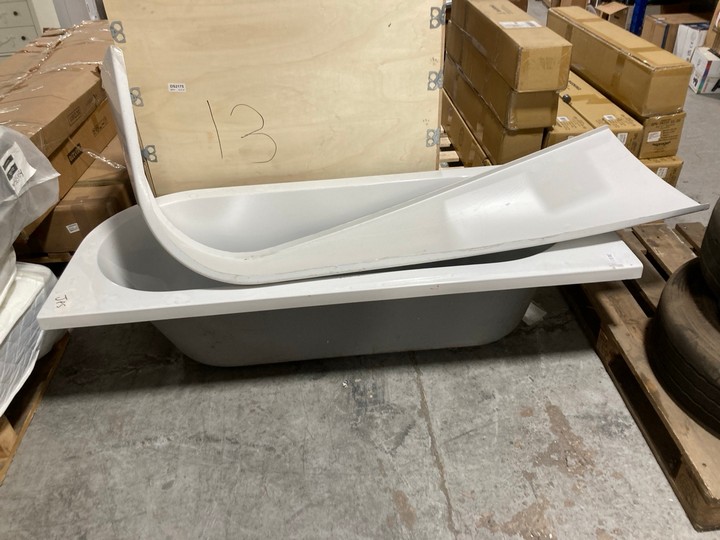 Lot 93  
            Marchington SR15 - Delivery or Collection 

                
DROP IN ACRYLIC BATH TUB IN WHITE TO INCLUDE CURVED SIDE PANEL IN WHITE: LOCATION...