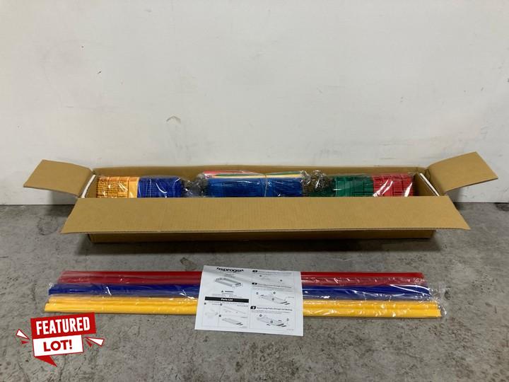 Lot 99  
            Marchington SR15 - Delivery or Collection 

                
SPROGS 16138 4 PACK DELUXE CHILDRENS STACKABLE COT IN GREEN/RED/YELLOW/BLUE - ORI...