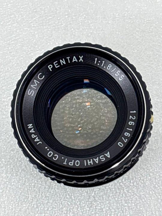 Lot 151  
            Marchington - Parcel Delivery Only 

                
PENTAX ASAHI SMC 55MM F/1.8 CAMERA LENS IN BLACK. (UNIT ONLY) [JPTM151361]