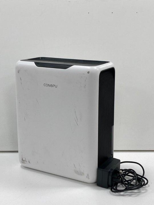 Lot 195  
            Marchington - Parcel Delivery Only 

                
CONOPU 3000ML HOME DEHUMIDIFIER IN WHITE: MODEL NO DH-CS13 (WITH MAINS POWER ADAP...