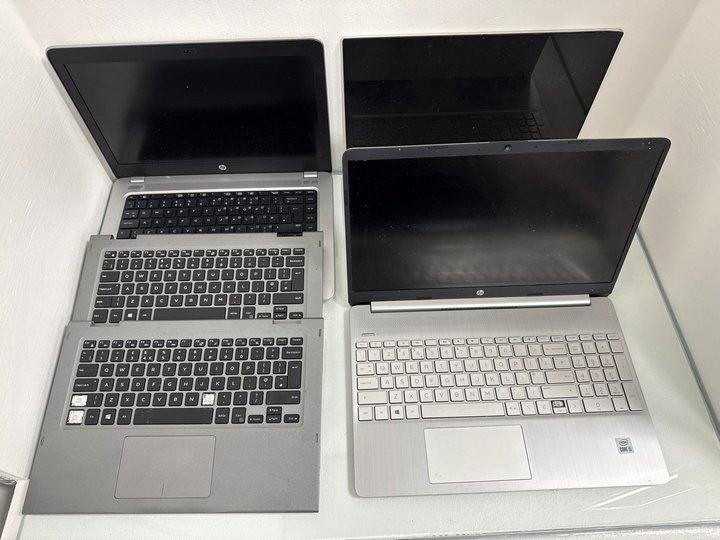 Lot 203  
            Marchington - Parcel Delivery Only 

                
10 X ASSORTED LAPTOPS FOR SPARE PARTS INTERNAL STORAGE & RAM REMOVED LAPTOP PARTS...