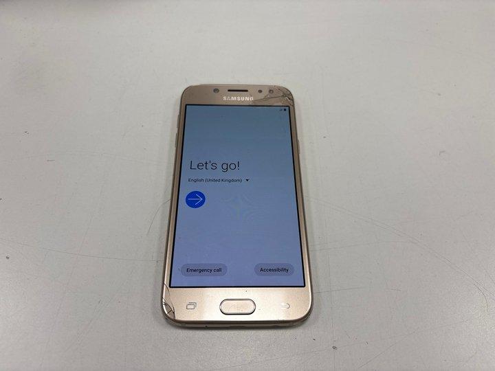 Lot 25  
            Marchington - Parcel Delivery Only 

                
SAMSUNG GALAXY J7 16GB SMARTPHONE IN GOLD: MODEL NO SM-J530F (UNIT ONLY) [JPTM151...