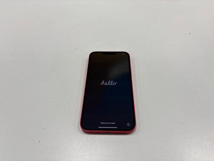 Lot 3  
            Marchington - Parcel Delivery Only 

                
APPLE IPHONE 14 PLUS 128GB SMARTPHONE IN PRODUCT RED: MODEL NO MQ513ZD/A (WITH CH...