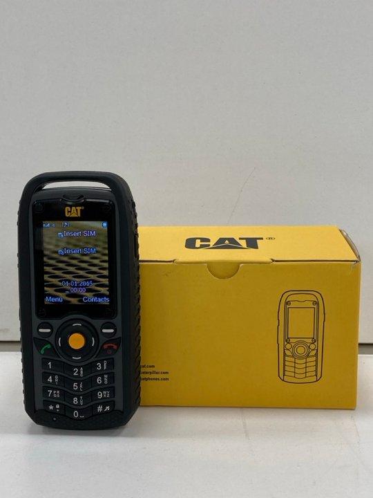 Lot 47  
            Marchington - Parcel Delivery Only 

                
CAT B25 MOBILE PHONE IN BLACK. (WITH THE BOX AND ACCESSORIES) [JPTM151148]