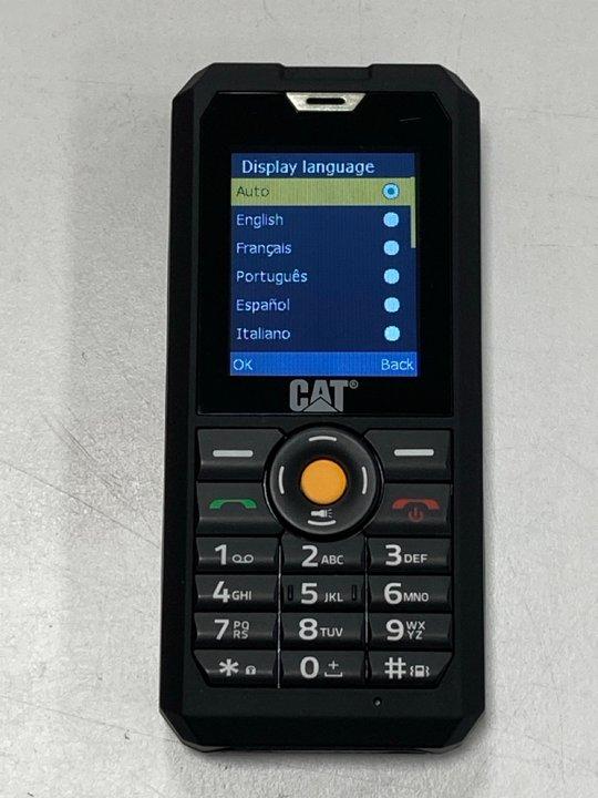 Lot 48  
            Marchington - Parcel Delivery Only 

                
CAT B30 RUGGED DUAL-SIM MOBILE PHONE IN BLACK. (UNIT ONLY) [JPTM151198]