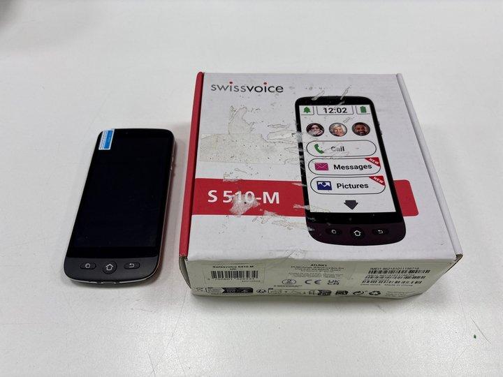 Lot 52  
            Marchington - Parcel Delivery Only 

                
SWISSVOICE S510-M SMARTPHONE IN BLACK. (WITH BOX & CHARGER) [JPTM151340]