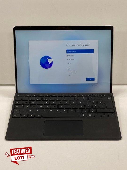 Lot 75  
            Marchington - Parcel Delivery Only 

                
MICROSOFT SURFACE PRO 8 256 GB LAPTOP IN SILVER: MODEL NO 1983 (WITH SURFACE PRO ...