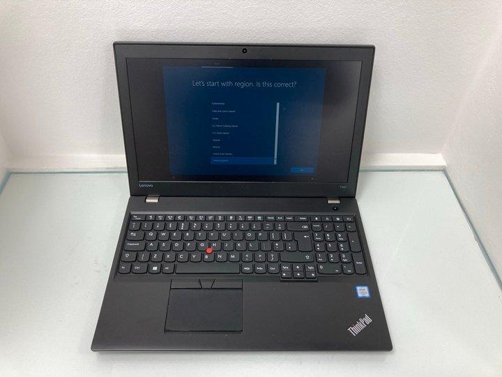 Lot 97  
            Marchington - Parcel Delivery Only 

                
LENOVO THINKPAD T560 256GB LAPTOP IN BLACK: MODEL NO ISUFE21 (WITH ADAPTER & POWE...