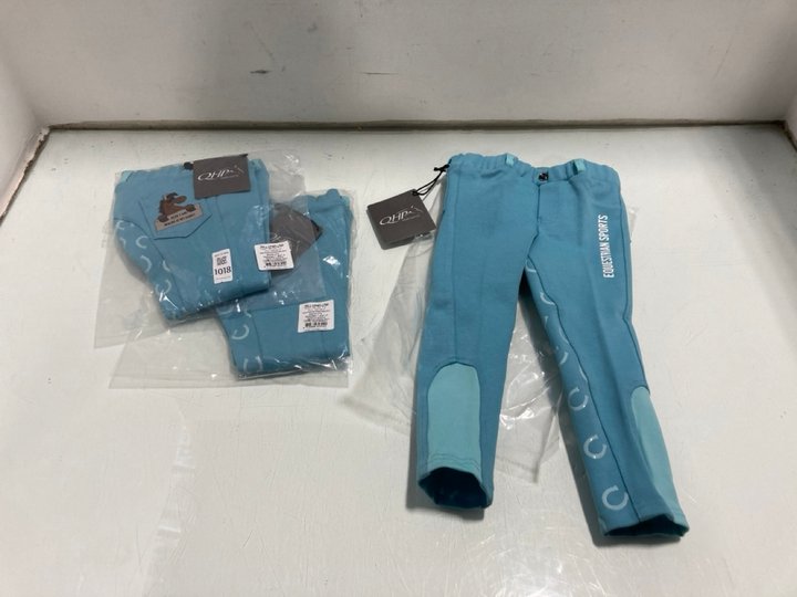 Lot 1018  
            Marchington SR12 - Parcel Delivery Only 

                
3 X QHP CHILDRENS BABY BREECHES IN BOBBY BABY BLUE - UK 4YRS: LOCATION - E14
