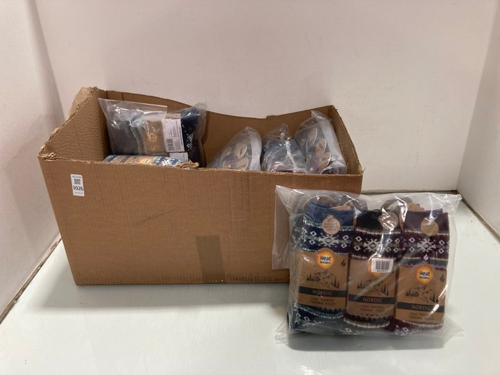 Lot 1026  
            Marchington SR12 - Parcel Delivery Only 

                
QTY OF NORDIC SOUL WARMING THERMAL SOCKS IN MULTI: LOCATION - E14